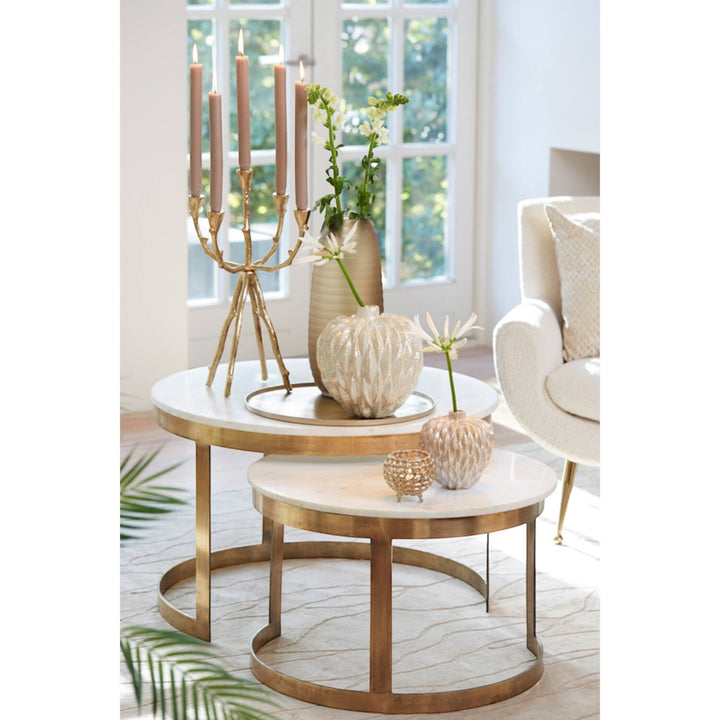 SALONTAFEL MARMER WIT
