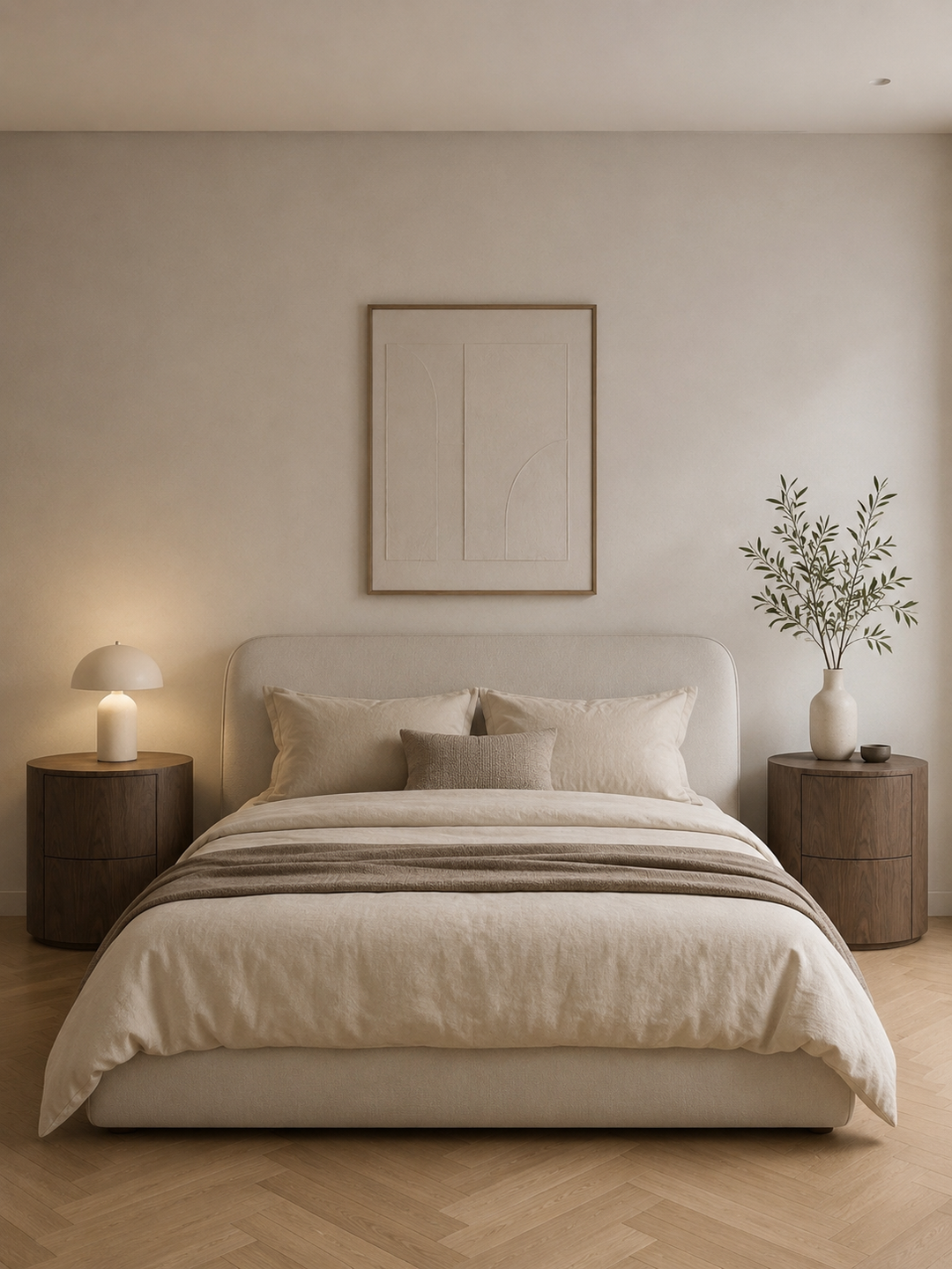Bedside Miroto – Walnoot